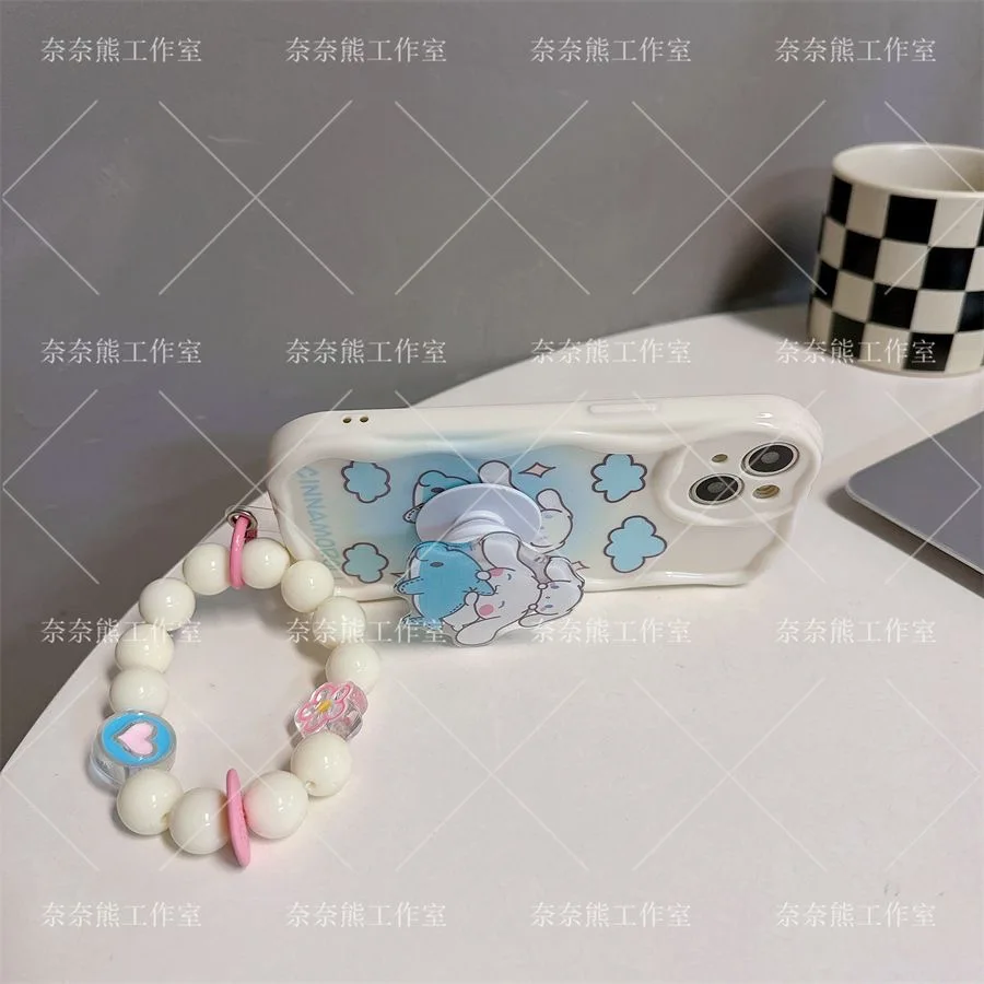 Cinnamoroll 3D Wave Bracket Bracelet Case for Samsung A73 A72 A71 A55 A54 A53 A35 A34 A33 A25 A24 A23 A15 A14 A13 4G 5G Cover image 4