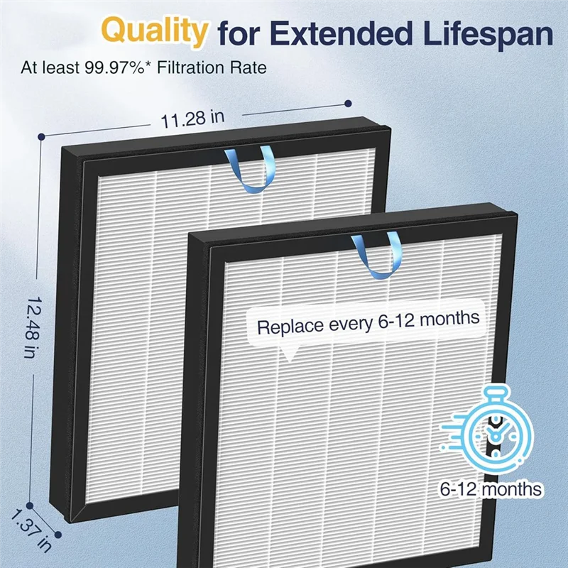 【인기】Vital 100S-P 공기 청정기 3-In-1 필터용 Vital 100S True HEPA 교체 필터