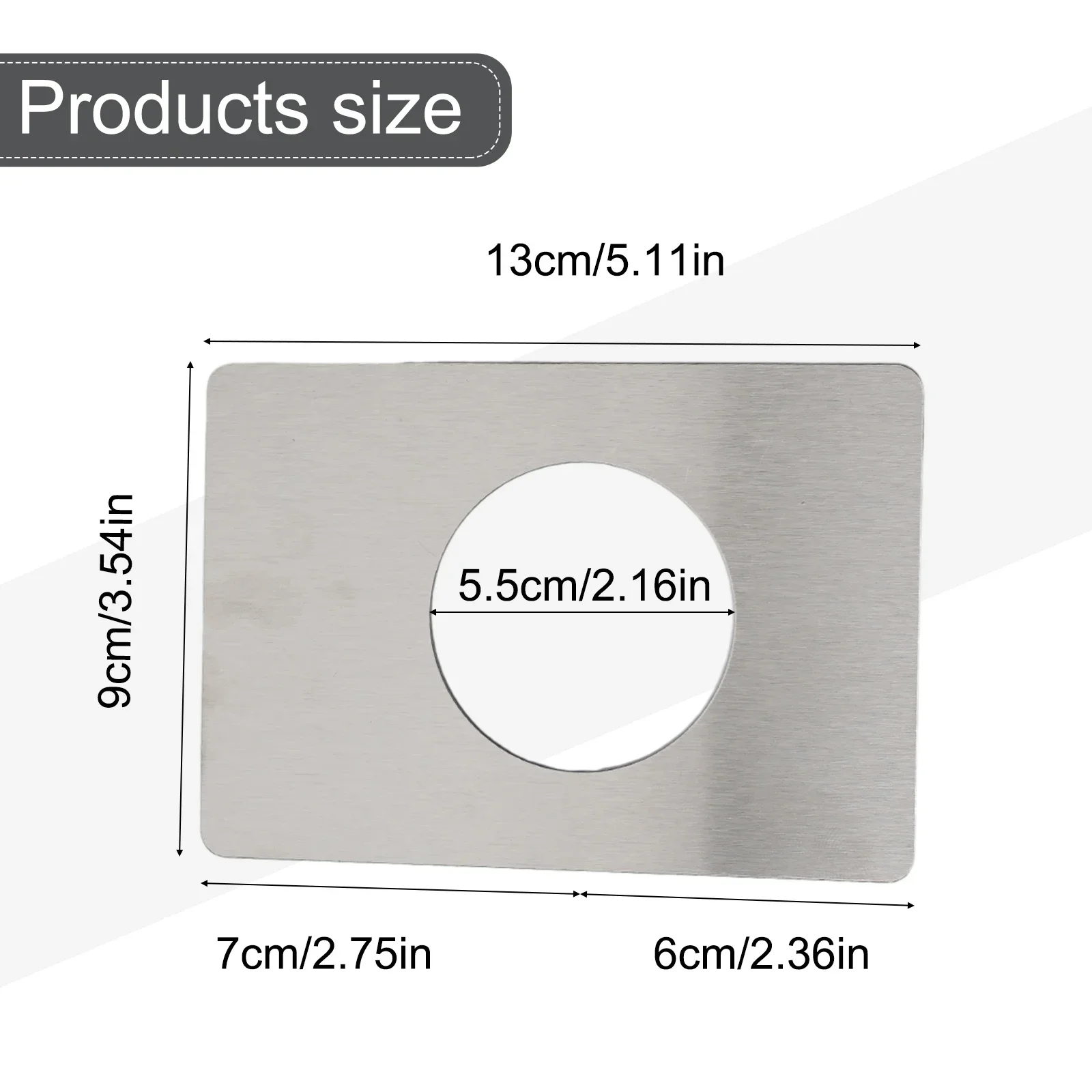 High Quality Brand New Doors Lock Plate Tools Rust Resistant Silver Stainless Steel Rounded Corners With Tape 2Pcs