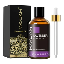 MAYJAM-aceite esencial para difusor, aceite aromático de lavanda, eucalipto, jazmín, vainilla, Sándalo, pachuli, limón, rosa, manzanilla, 30ML