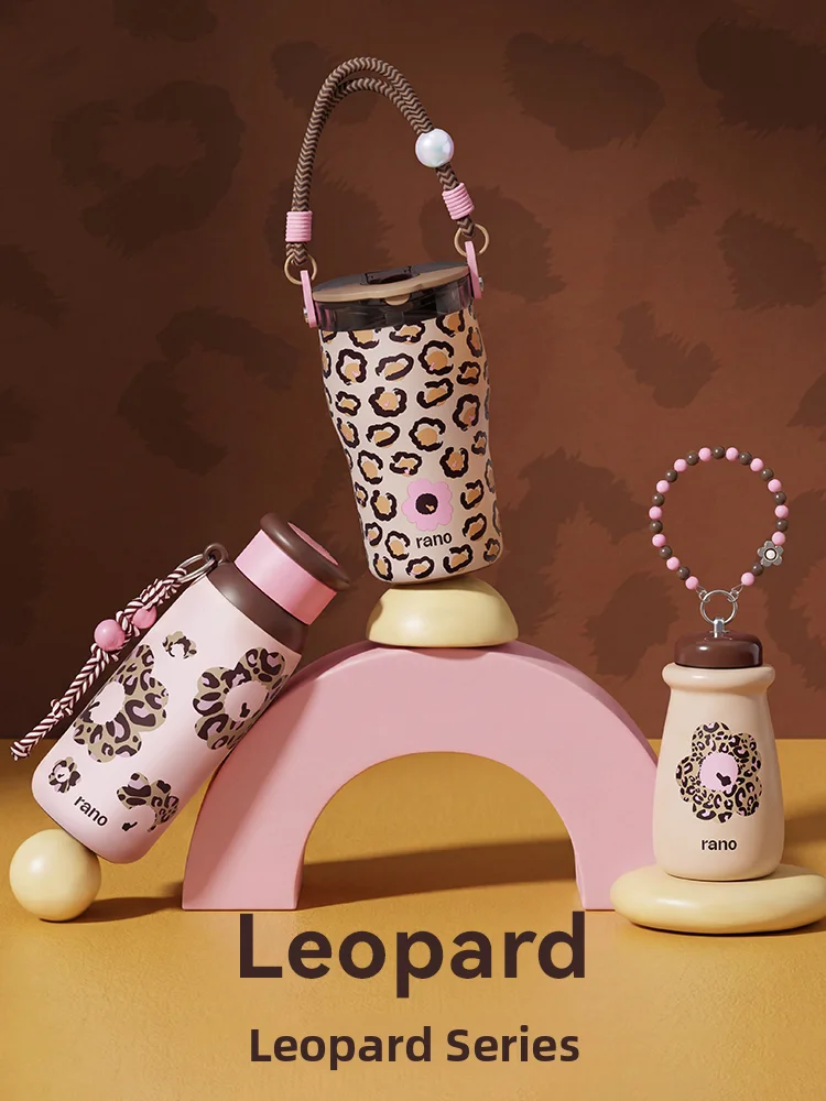 rano-leopard-print-stainless-steel-insulated-coffee-cup-ceramic-inner-lid-straw-women's-high-aesthetic-value-portable-water-b