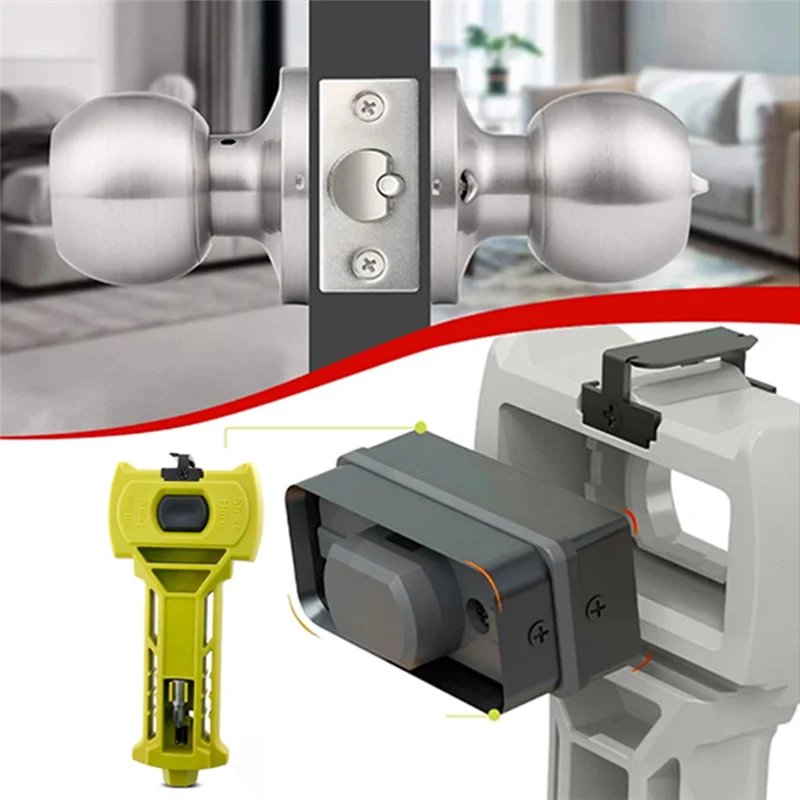 

ABUG-Door Installation Kit For Square Or Round Latch, Door Latch Mortise Tool, For 1-3 1-3/8" Or 1-3/4" Thick Door Compatible