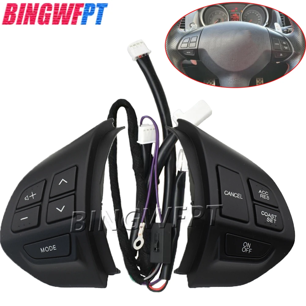 

(4 Colors Available) Multifunction Steering Wheel Button Cruise Control Switch for MITSUBISHI OUTLANDER ASX 2007 - 2011