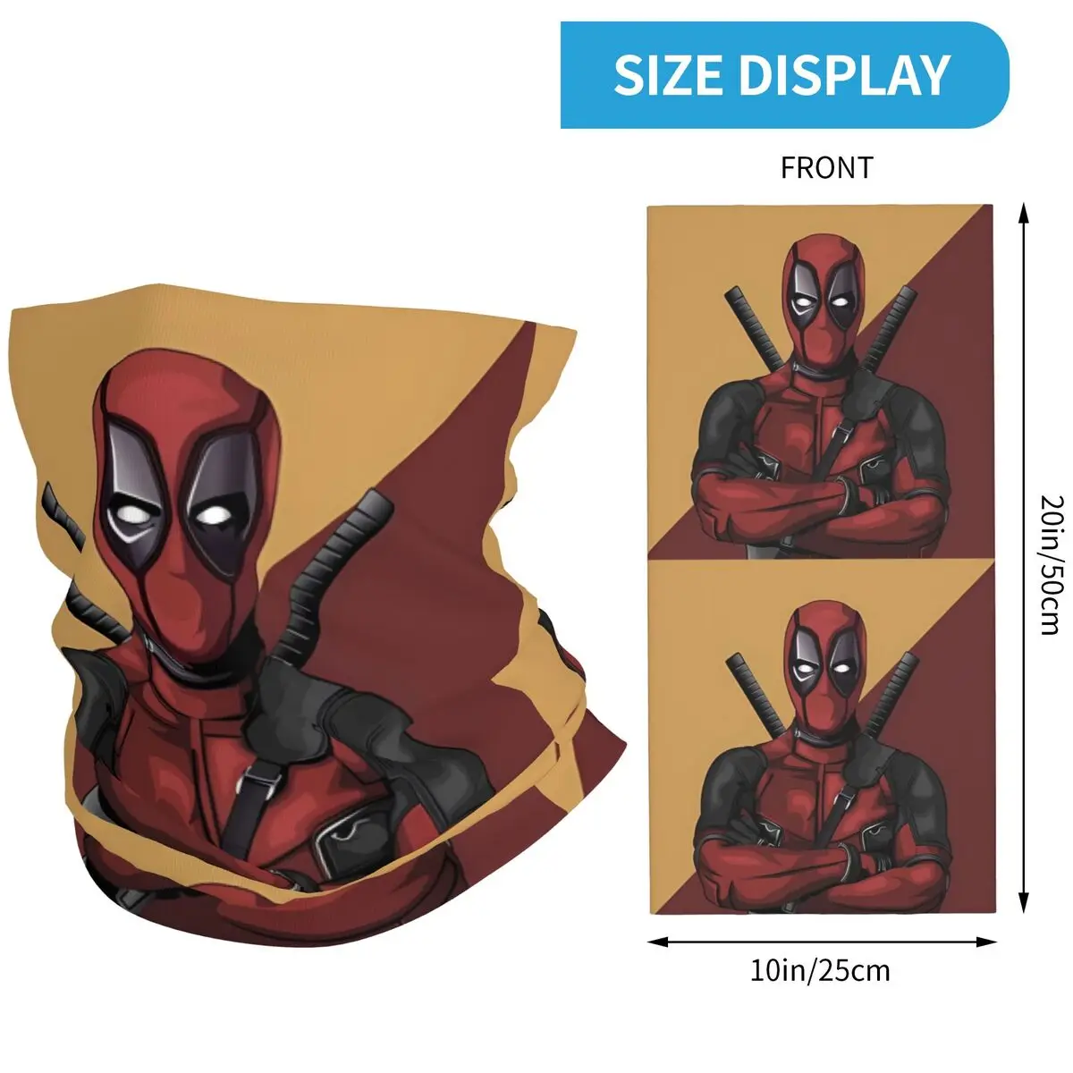 Deadpool Super Hero Bandana y2k Funny Bicycle Mask Riding Fishing Protection Balaclava Pattern Soft Warm Face Cover Mask