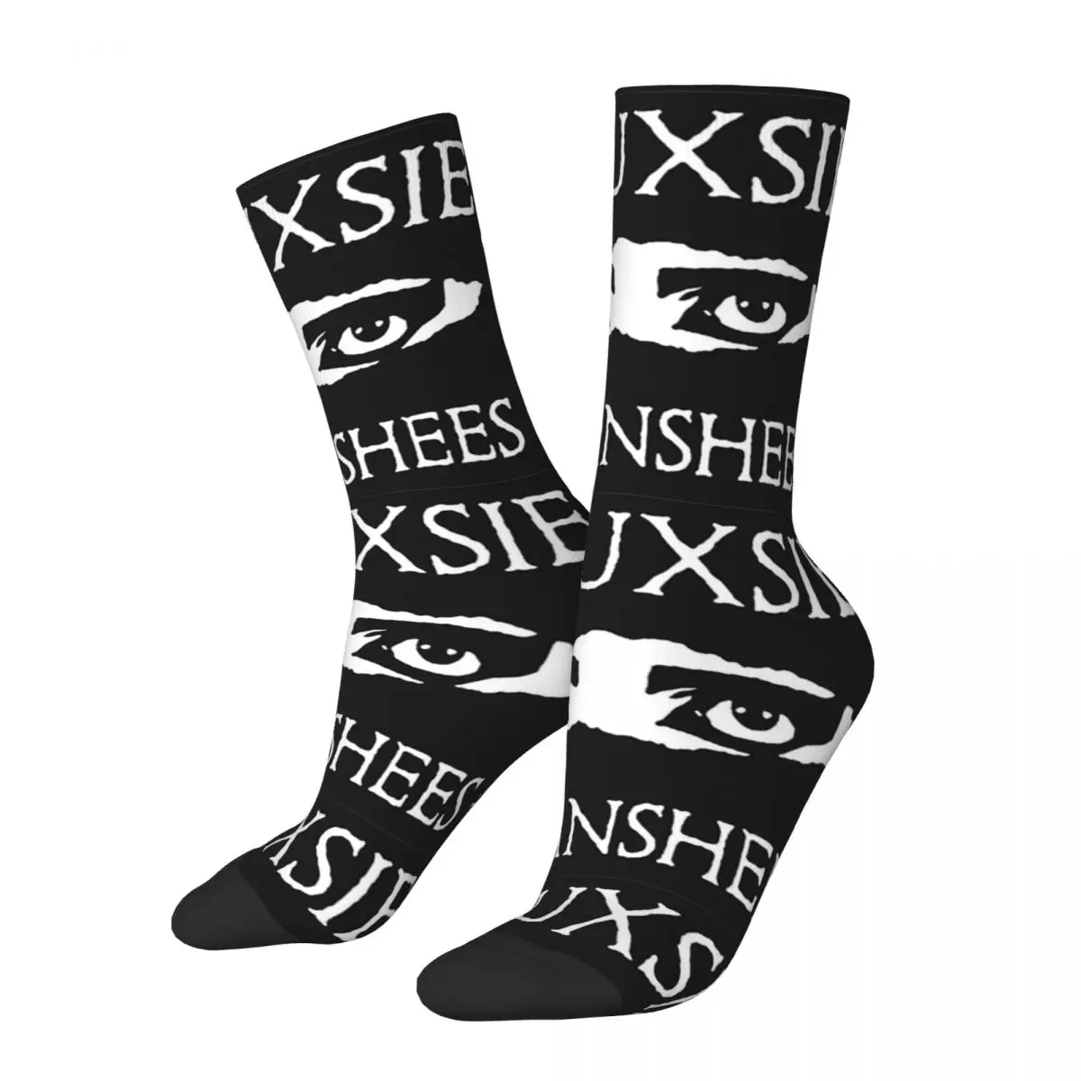 Funny Men Socks Harajuku Siouxsie And The Banshees Satb Logo Sock Polyester Skateboard Women's Socks Spring Summer Autumn Winter