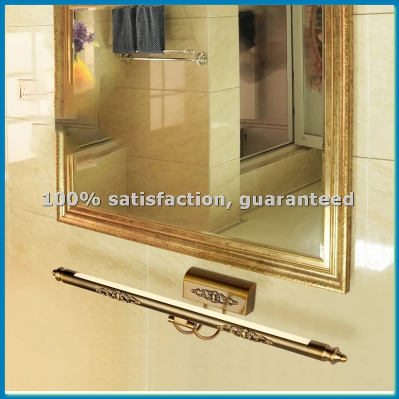 

Retro LED Mirror Headlight Moisture-Proof Waterproof Bathroom Wall Lamp Retro Rocker Carved Mirror Cabinet Lamp-A33R