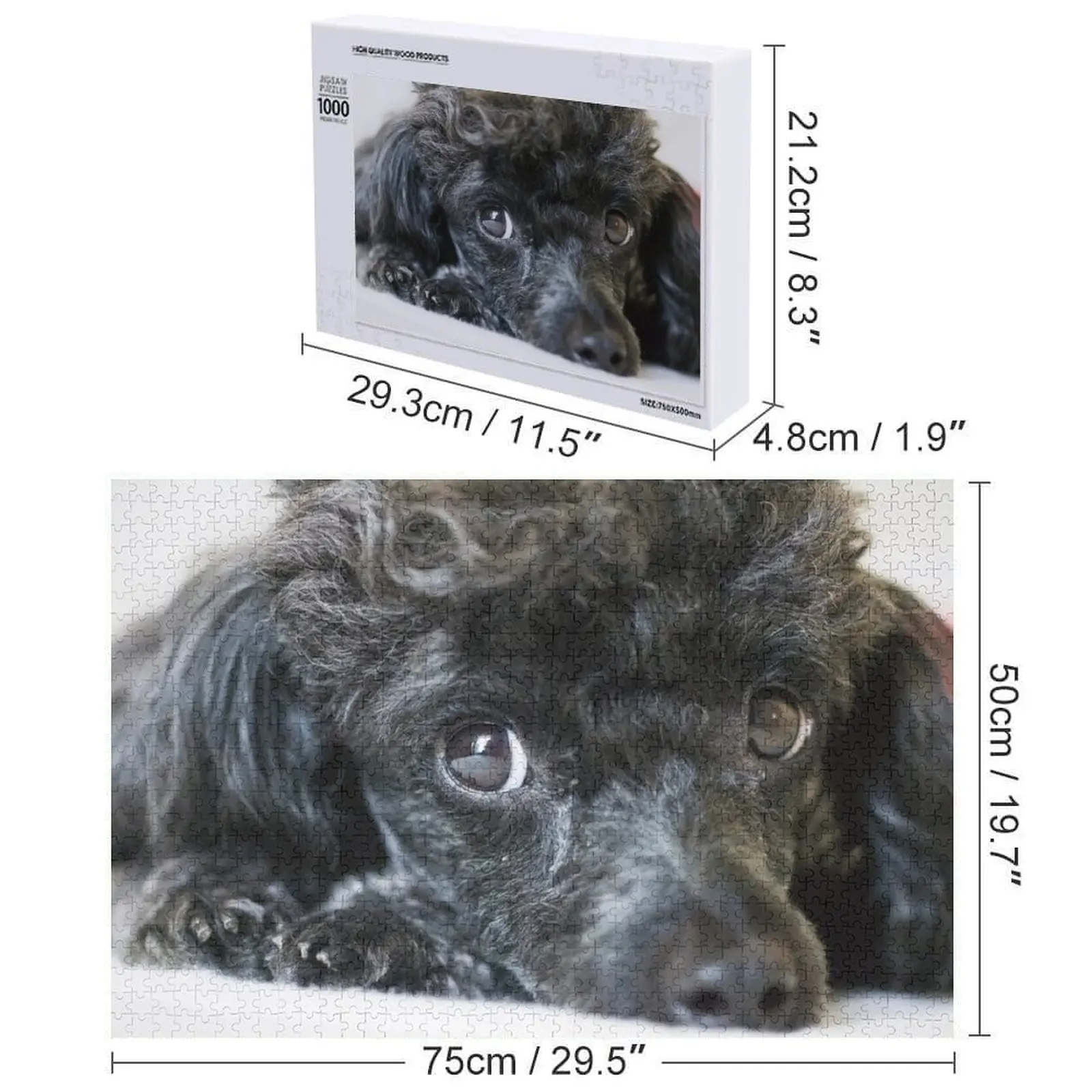 Poodle Jigsaw Puzzle Personalized Gift Jigsaw Custom Customized Kids Gift Personalized Photo Gift Puzzle