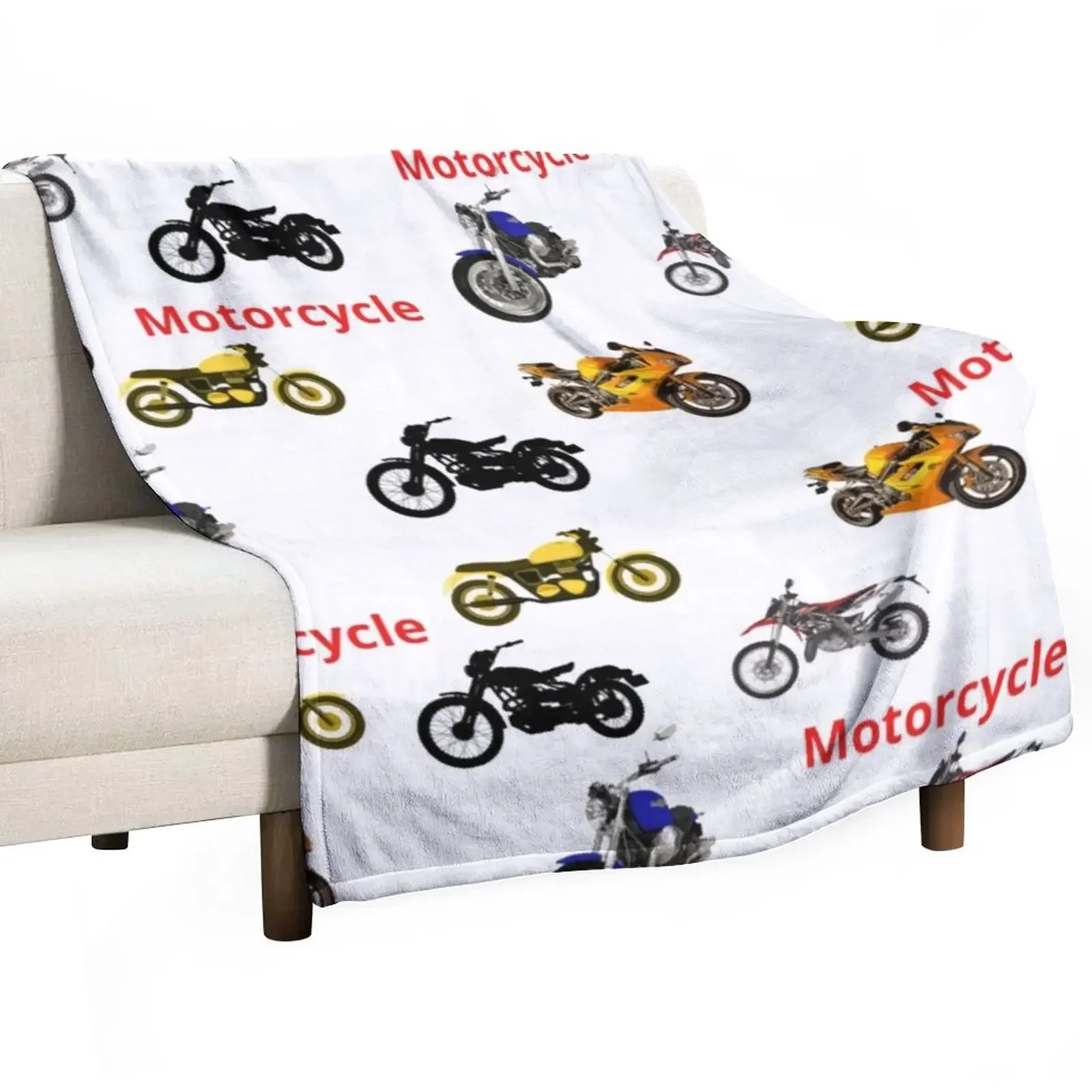 

New Motorcycles World Throw Blanket Loose Quilt Blankets