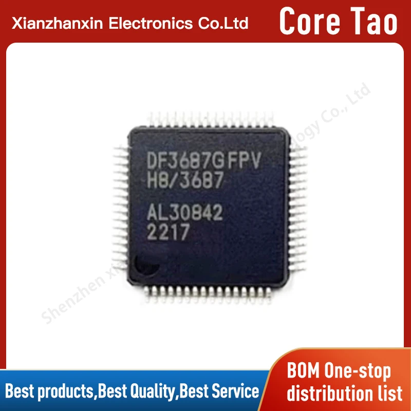 1 teile/los hd64f3687gfpv df3687gfpv TQFP-64 micro controller ic chips auf lager
