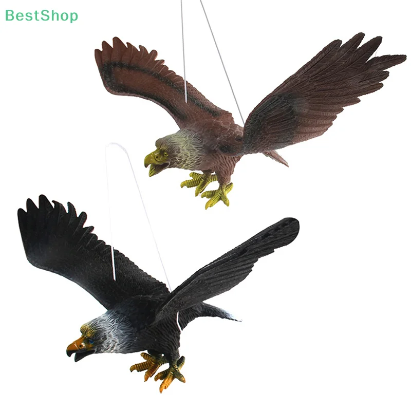

Цельная уличная фигурка орла, подвесная отпугивающая птица, пластиковый орнамент в виде орла, яркая летающая птица, ястреб, приманка, садовое пугало