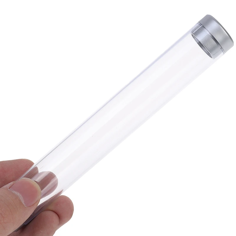 Kristall Transparent Kunststoff Stift Box Geschenk Box Metall Stift Box Transparent Stift Fall