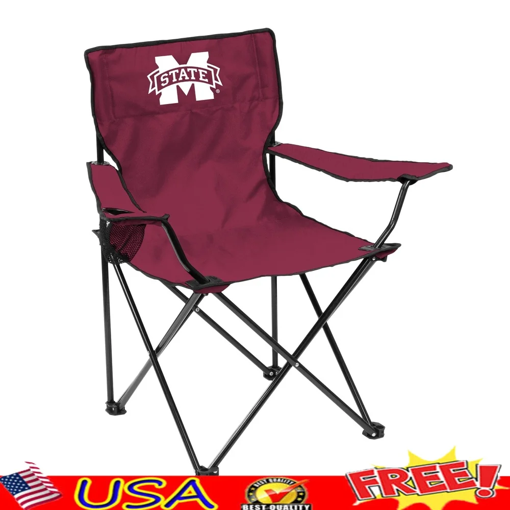 

Прочный четырехместный стул с регулируемыми подставками для рук и сетчатым подстаканником для активного отдыха и мероприятий с сумкой для хранения