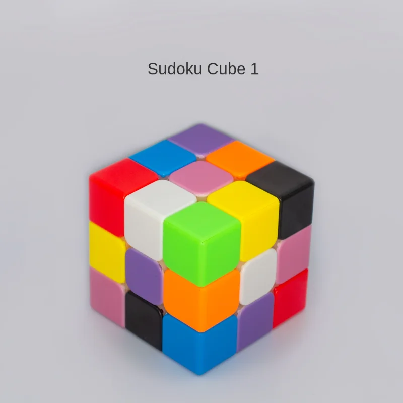 Cubes magiques Sudoku 3x3x3 pour 9 documents, sans autocollant