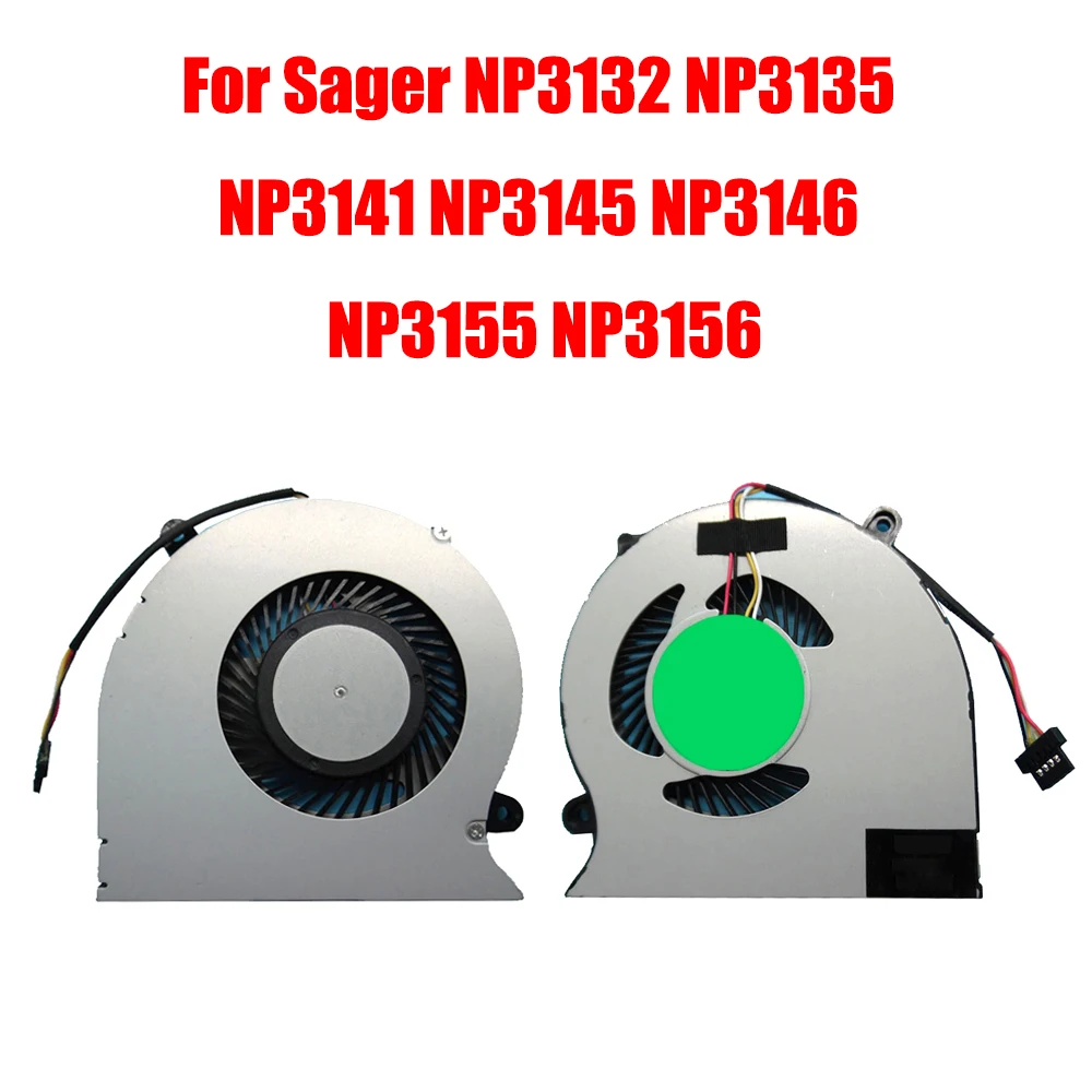 

Laptop CPU Fan For Sager NP3132 NP3135 NP3141 NP3145 NP3146 NP3155 NP3156 DC5V 0.5A 4PIN New