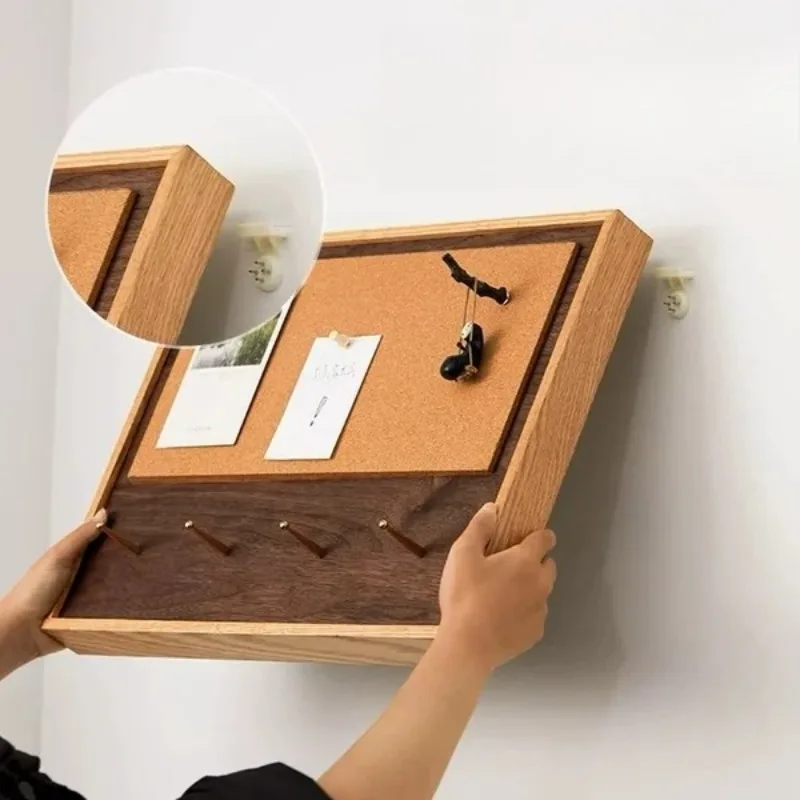 Коробка для электрического счетчика, декоративная крышка, пробковая фотостена, прихожая, доска для сообщений, распределительная коробка из цельного дерева, декоративное искусство