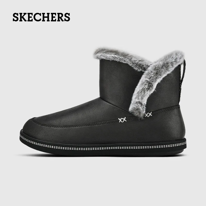 Skechers Snow Boots Women ONE-THE-GO Casual Ankle Boots Women\'s Non-slip Soft Comfortable Warm Female Outdoor Sports Boots