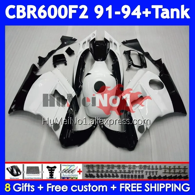 Body+Tank For HONDA CBR600 F2 Repsol White FS CBR600FS 37No.13 CBR600F2 CBR 600F2 600 F2 1991 1992 1993 1994 91 92 93 94 Fairing