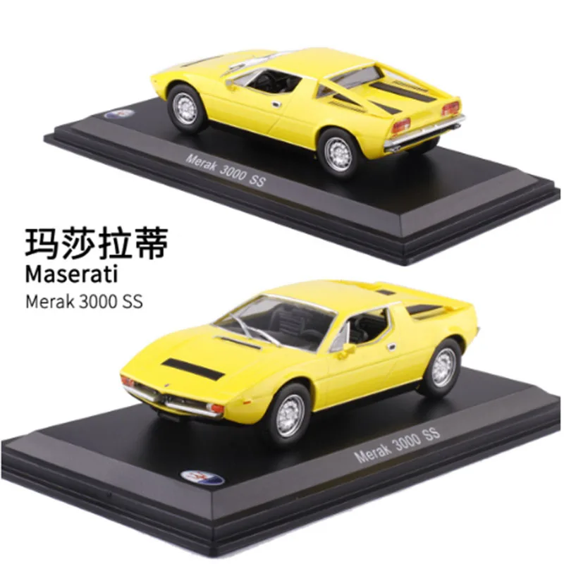 LEO 1:43 Maserati Merak 3000 SS Neerpasch Vaccarella SVJ Roadster Pininfarina Diecast Car Metal Toy Model gift Static car model