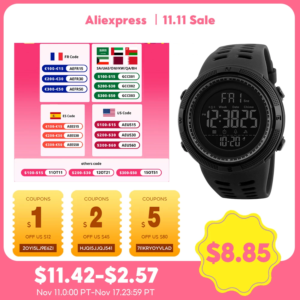 Men’s Sport Digital Watch 1251