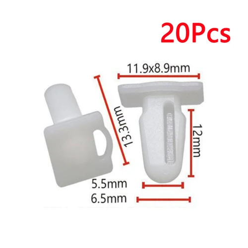 20 piezas Clips embellecedores de alféizar de puerta de coche 51471840960 para BMW E30 E32 E34 E36 E38 E39 E46 Z4 E81 E82 E84 E63 E64 E65 para BMW Serie 3