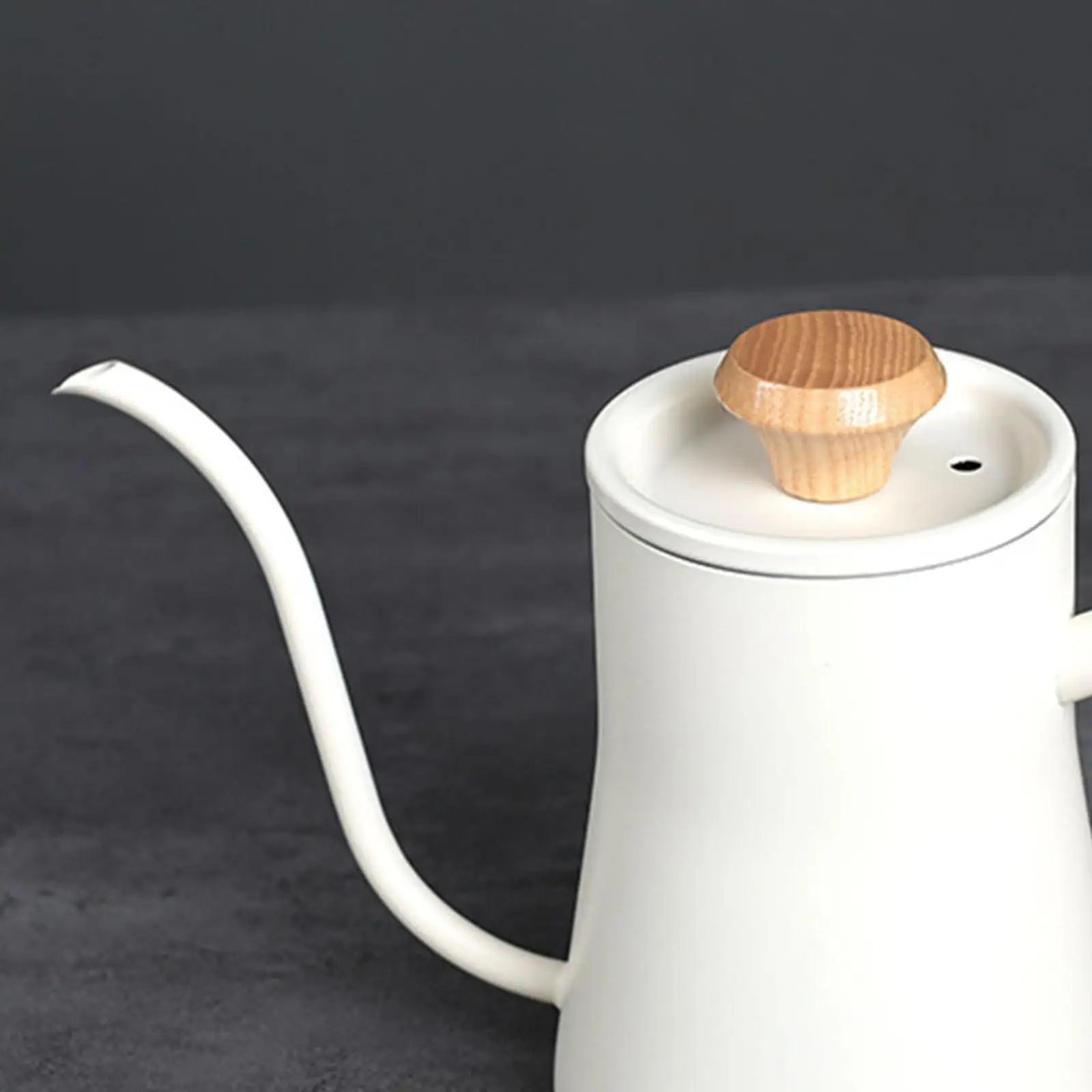 

Drip Kettle Wooden Handle Pour Over Coffee Pot Tea Kettle