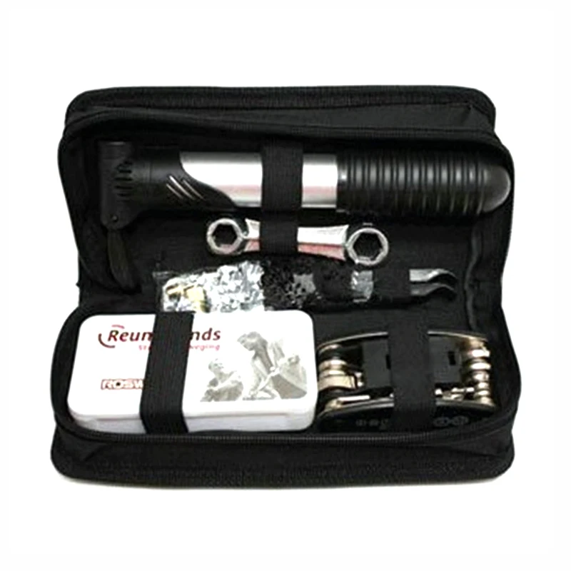 

Repair Tools Kit, Bike Accessories, Multi Tool Set with Pump Tire Patch, Portable Mountain Road BikeTire Auto Tool Set