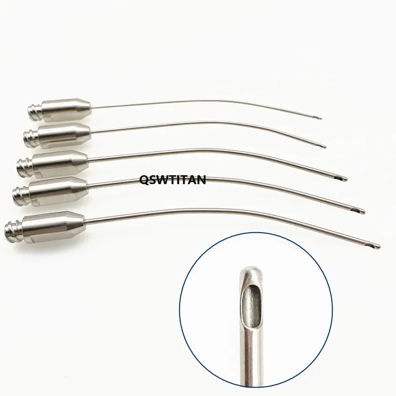 Single Hole Curved Cannula 1PCS Liposuction Cannula Micro Single HoleUsed for Facial Surgery Fat Transfer Needle