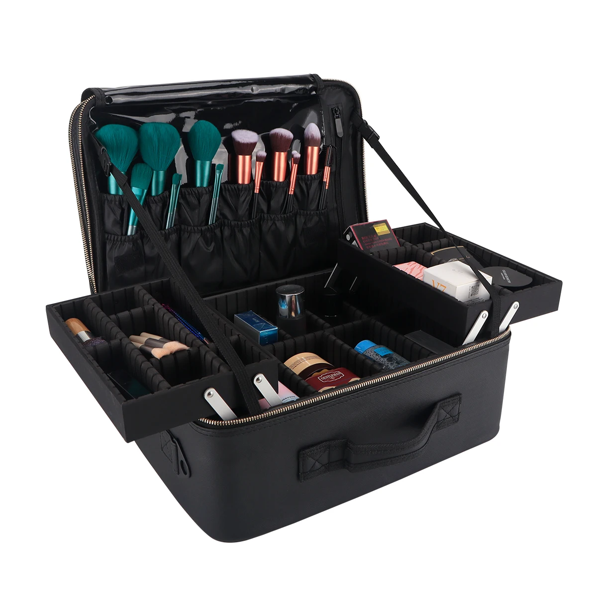 

NEW Makeup Box Tools Bag Scissor Comb Hair Salon Large Capacity Storage Pouch Haircut Hand Box Case Suitcase Organizer