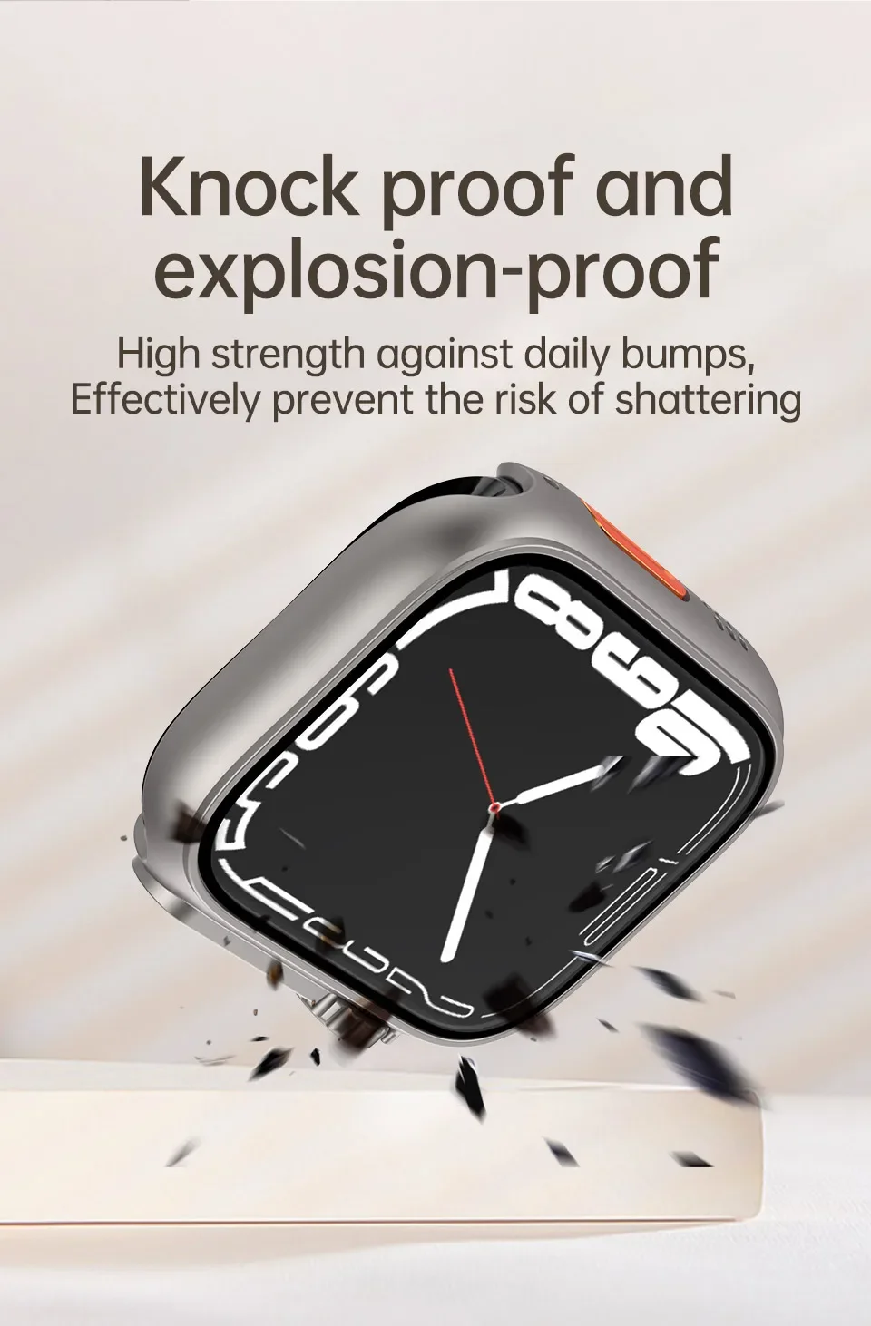 التغيير إلى الترا لساعة أبل غطاء من الزجاج المقسى 11 10 9 8 7 6 5 4 SE 46 مللي متر 42 45 44 41 40 مللي متر مظهر الترقية إلى الترا #4