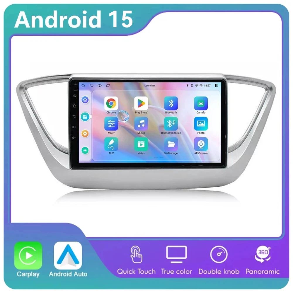 

Автомобильный радиоприемник 4G + WIFI, мультимедиа для Hyundai Solaris 2 Verna Accent 2017 2018 2019 2020, стереоплеер, навигация, GPS, головное устройство BT