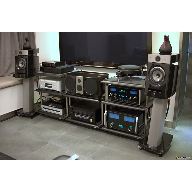 Imagem -05 - Conjunto Completo de Alta Fidelidade Áudio Alto-falante cd Player Amplificador Gabinete Amp Decodificador Quadro Rack Equipamentos Amortecedor Tripé Prateleira pé