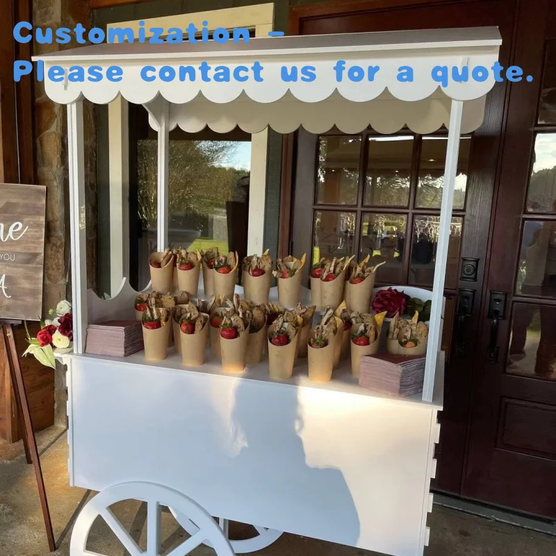 

custom.YN Hot Sale PVC Candy Cart Display Racks with Wheels Weddings Showers Birthdays Parties