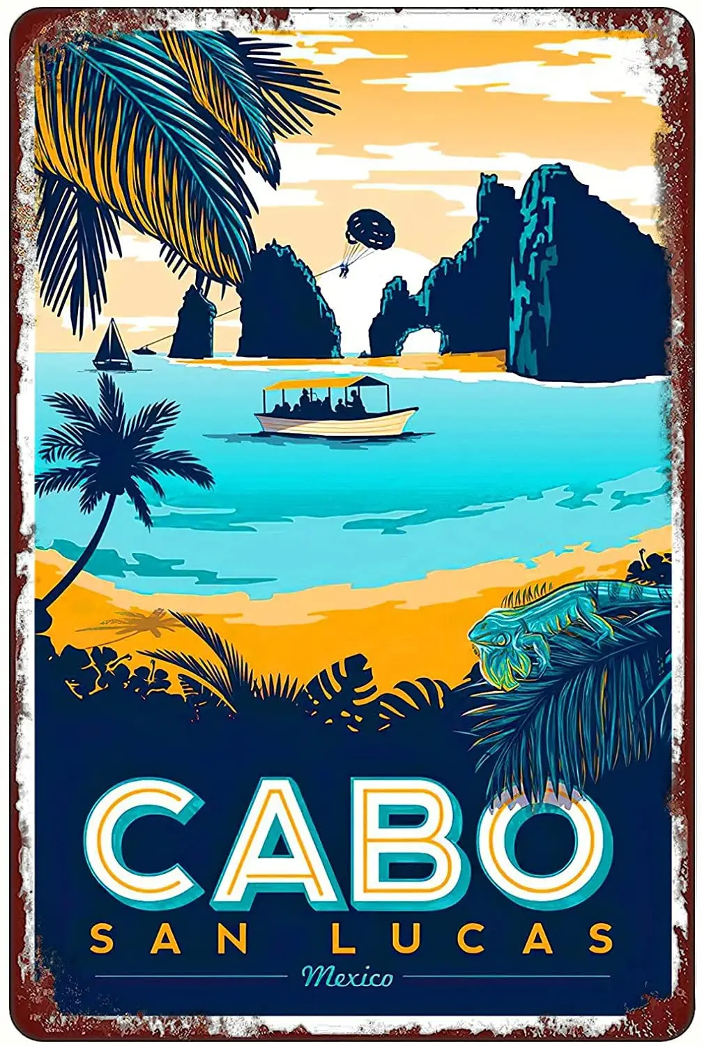 Забавный металлический жестяной ретро знак, Cabo San Lucas, для мужчин и женщин, настенный Декор для дома, бара, клубов, кафе, 8x12 дюймов
