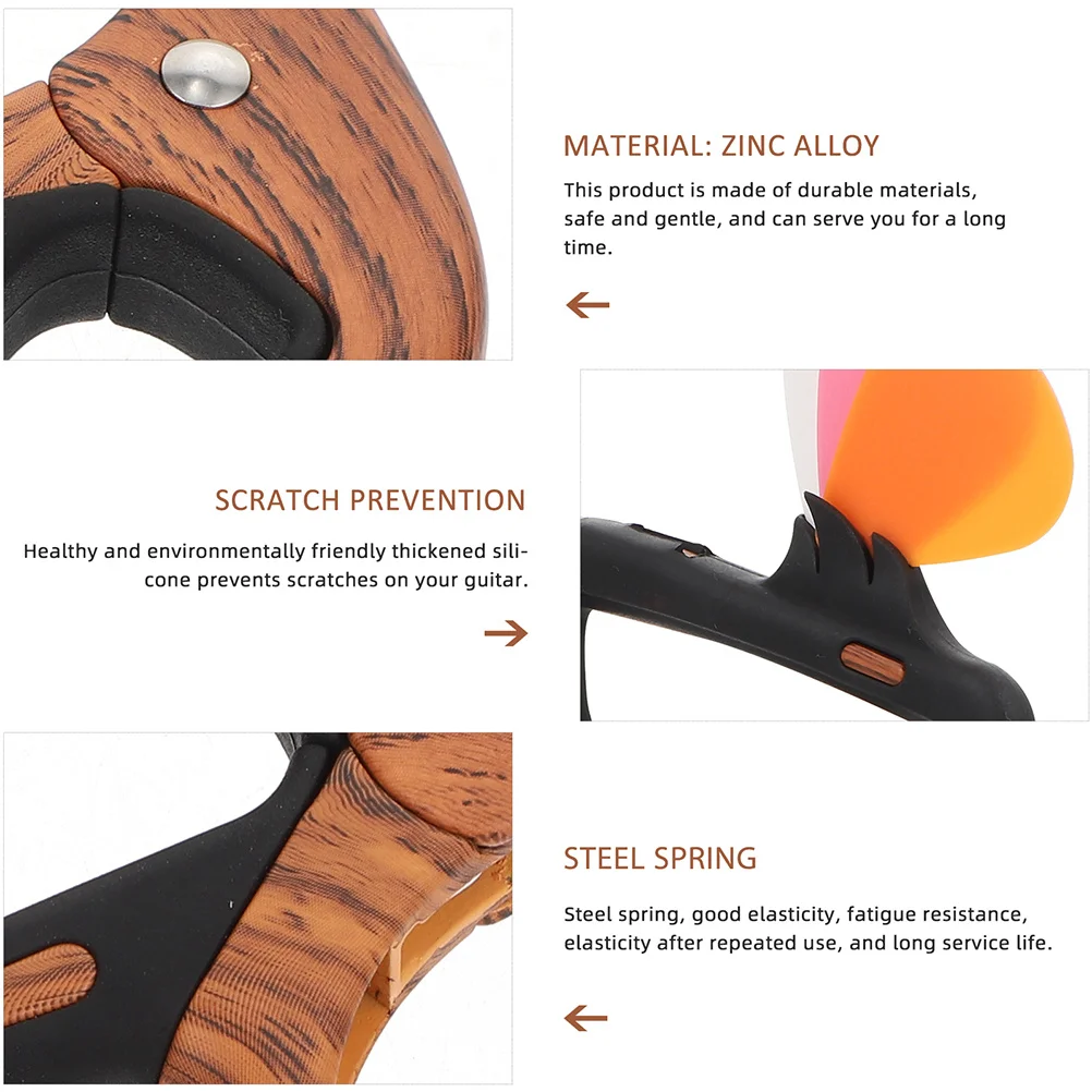 جيتار كابو خفيف الوزن من سبائك الزنك ملحقات ضبط احترافية لأجزاء أدوات القيثارة الكهربائية الصوتية