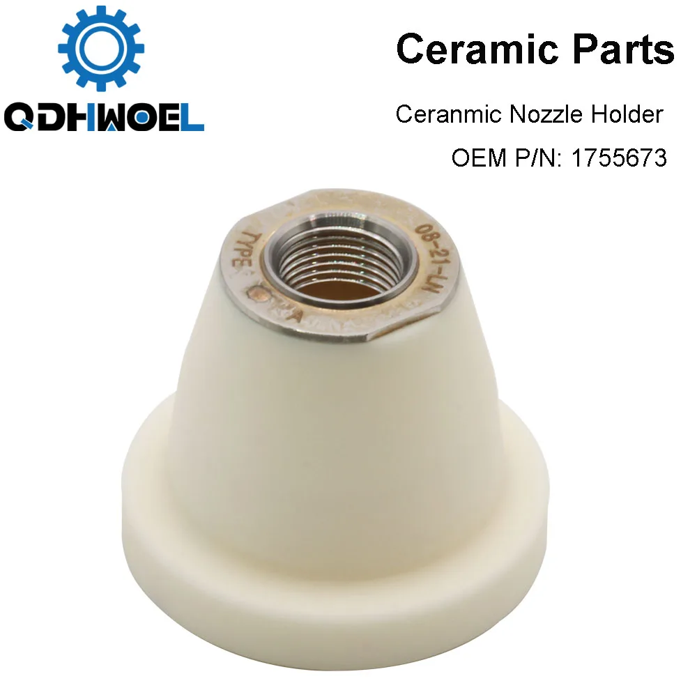 

QDHWOEL Laser Ceramic Nozzle Holder OEM PIN 1755673 For Trumpf Fiber Laser Cutting Head