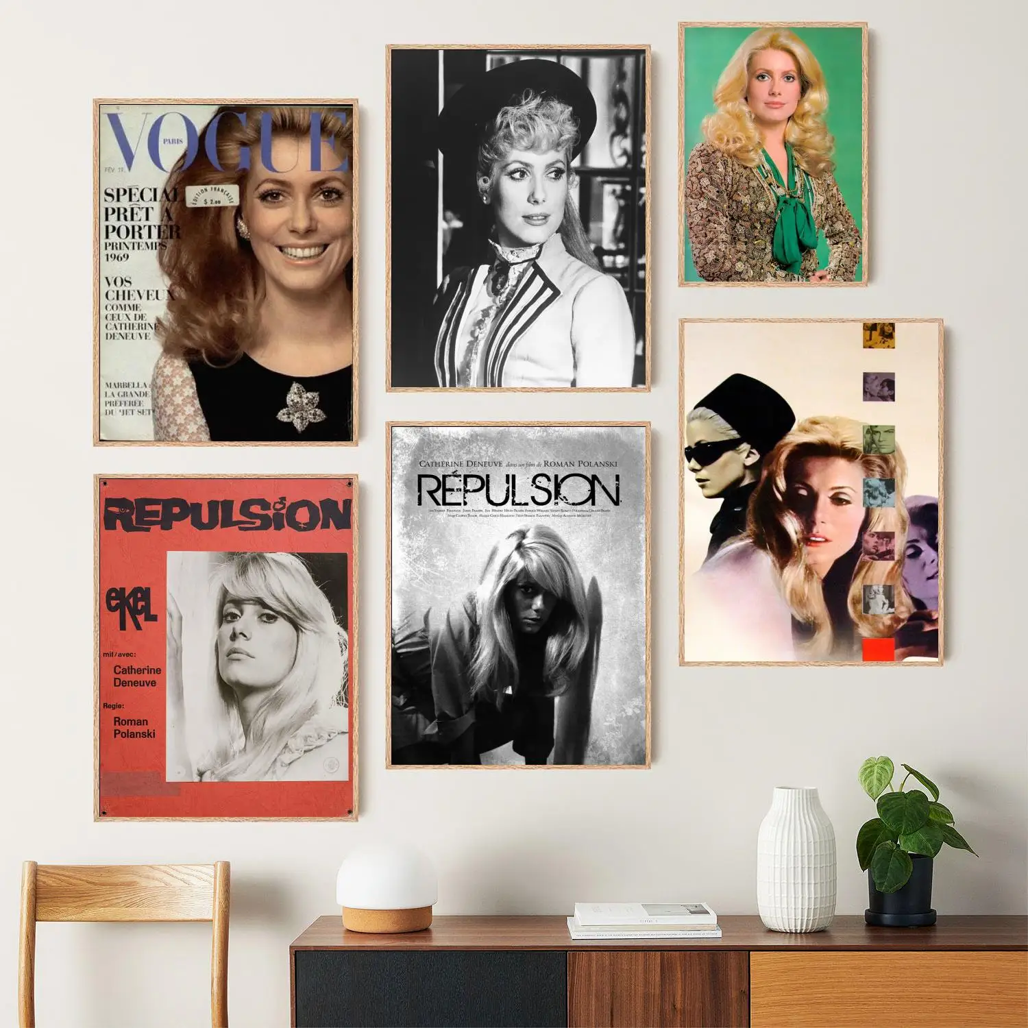 catherine deneuve Canvas Art Poster, Wall Art, Picture Print, Modern Family, Bedroom Decor, Posters