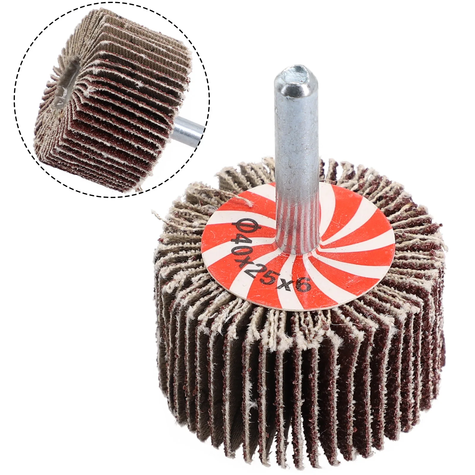 1pc 16-80mm Sanding Flap Wheel Disc Abrasive Grinding Wheel Sandpaper 6mm Shank Engraving Beveling Chamfering Abrasive Tools