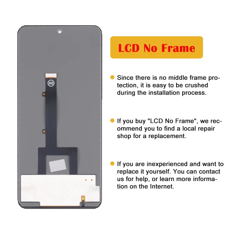 6.67'' For Infinix Zero X Pro ZeroX Pro X6810 X6811 X6811B LCD Display Touch Screen Digitizer Assembly