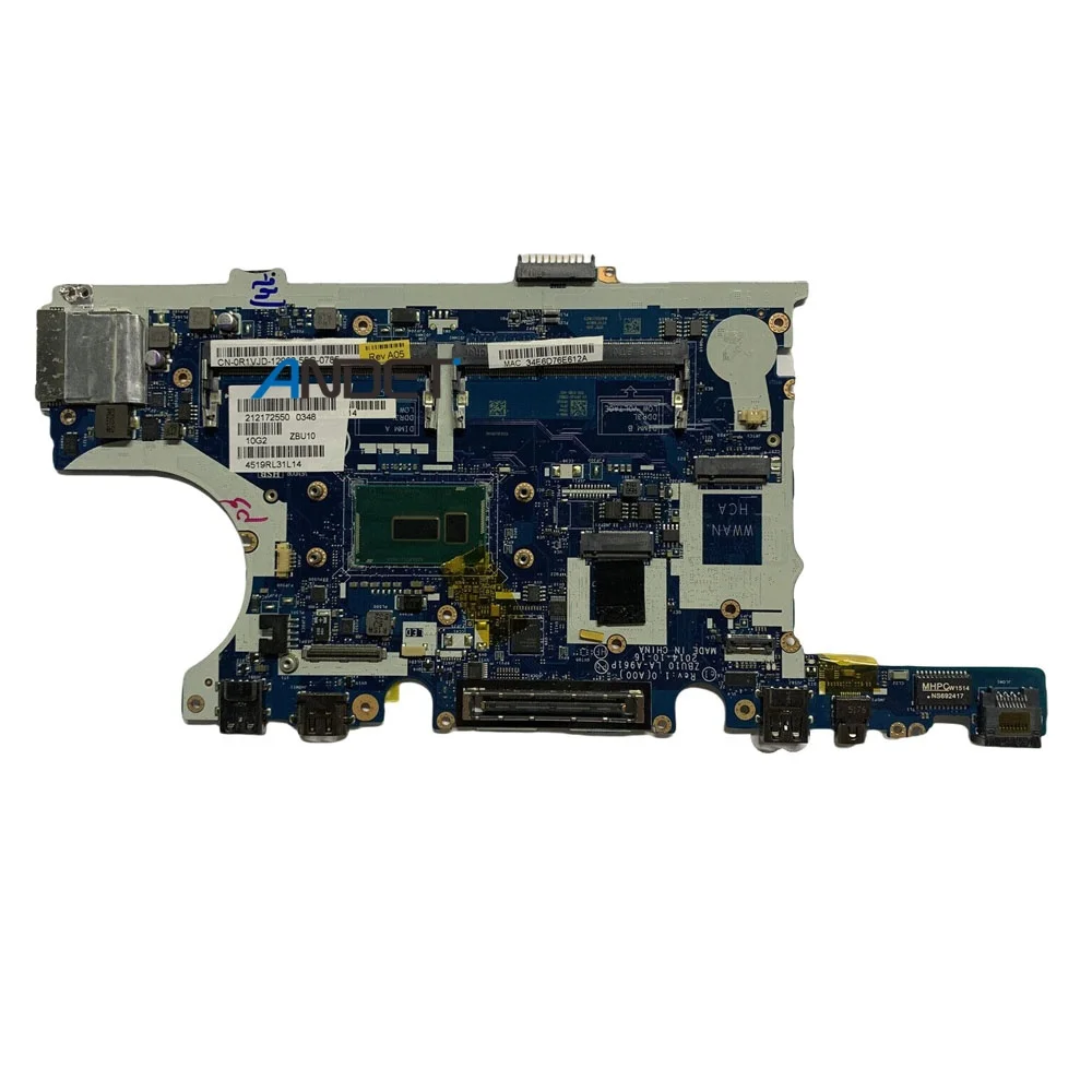 Latitude E7450 7450 For Dell Laptop Motherboard Notebook Mainboard LA-A961P I3-5010U I5-5300U I7-5600U CPU 100% test OK