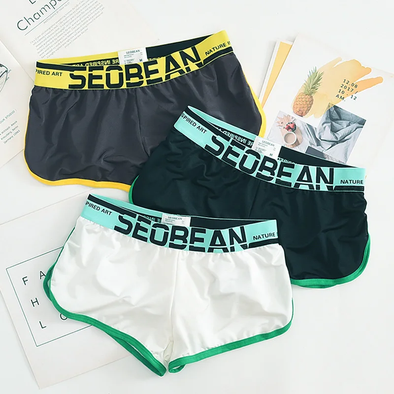 Male Underwear Sexy Shorts Men\'s Briefs Lounge Shorts Boxers Underwear Men Ropa Interior Hombre Solid Sport Trunks Gay