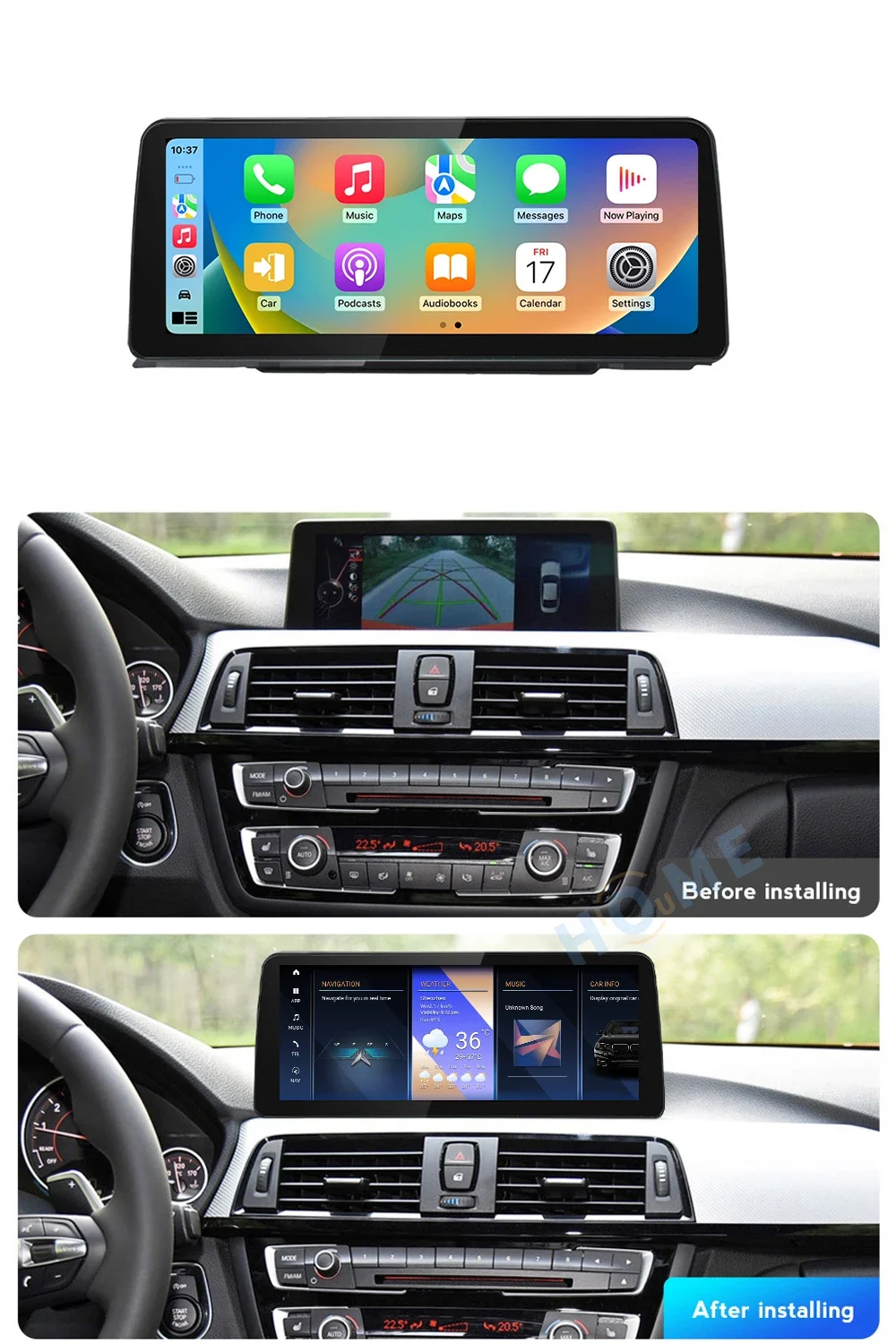 HD IPS Touch Screen Andorid Car Radio for BMW F30 F31 F34 F32 F33 2013-2017 WIFI Carplay Auto Multimedia Player GPS Navigation