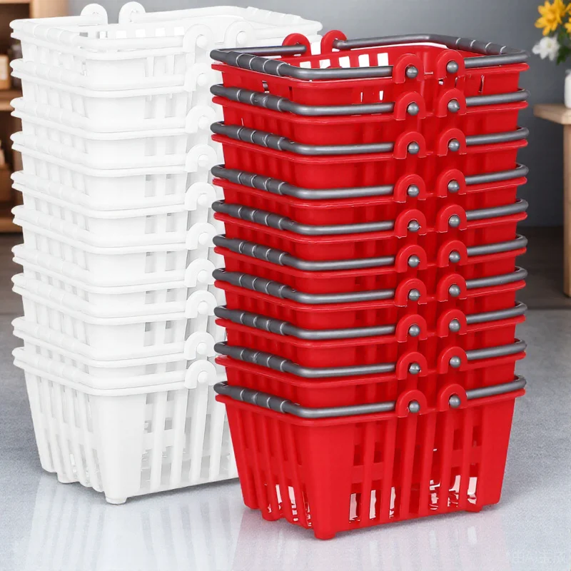 

20 Pcs Mini Shopping Cart Toy Grocery Basket Miniature Baskets Toys Guest Plastic Child