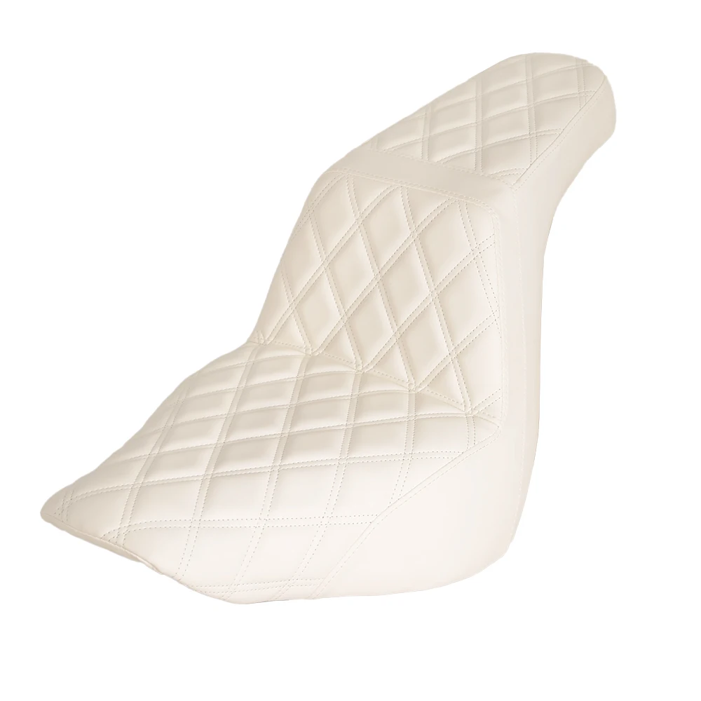 

STLF Motorcycle White Two-up Seat for HD Softail Low Rider S ST FXLR FXLRS FXLRST 20-24 Sport Glide FLSB 18-21