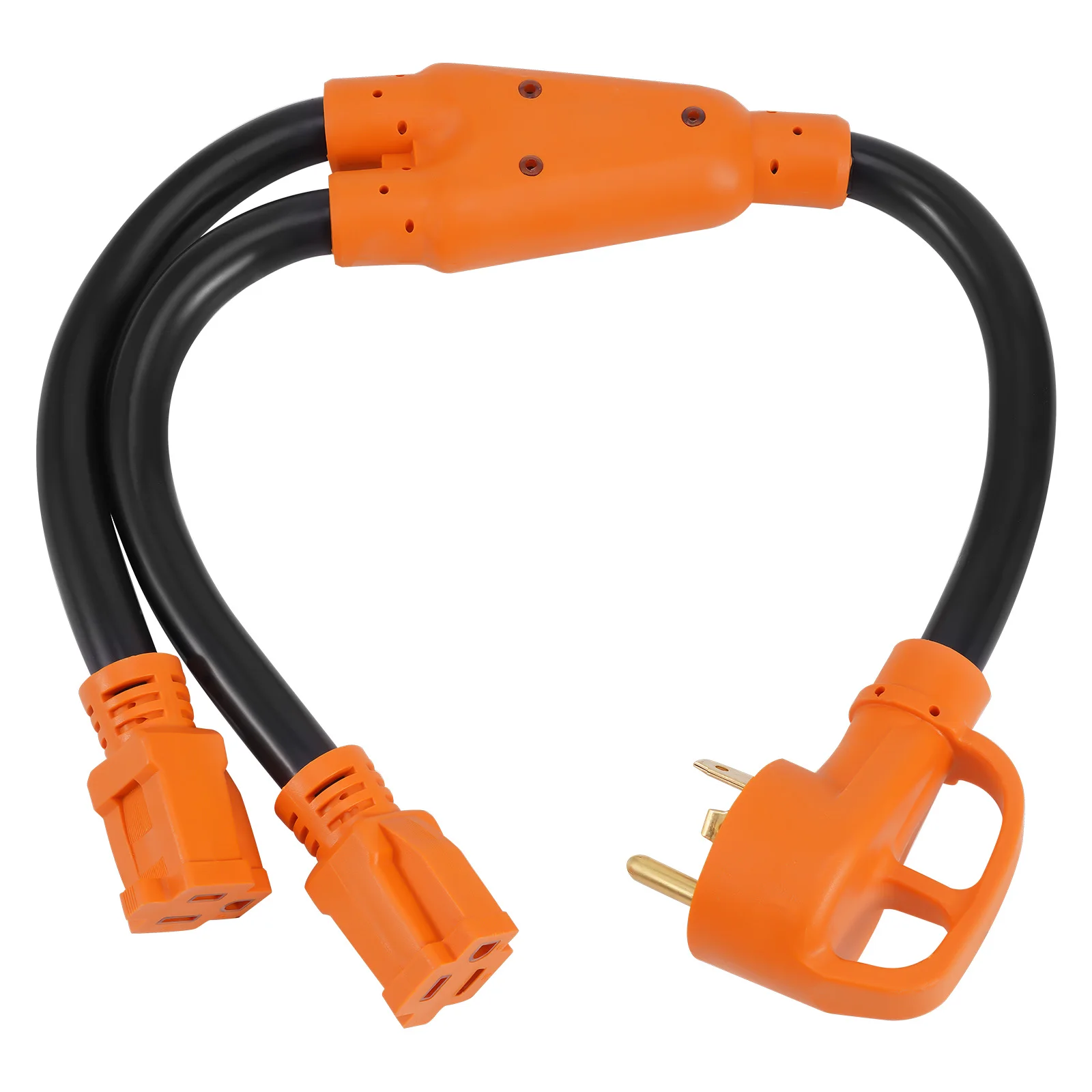 

24inch RV Generator Power Adapter Cord 30A to 15A Y Splitter for MXR3500 MXR3800