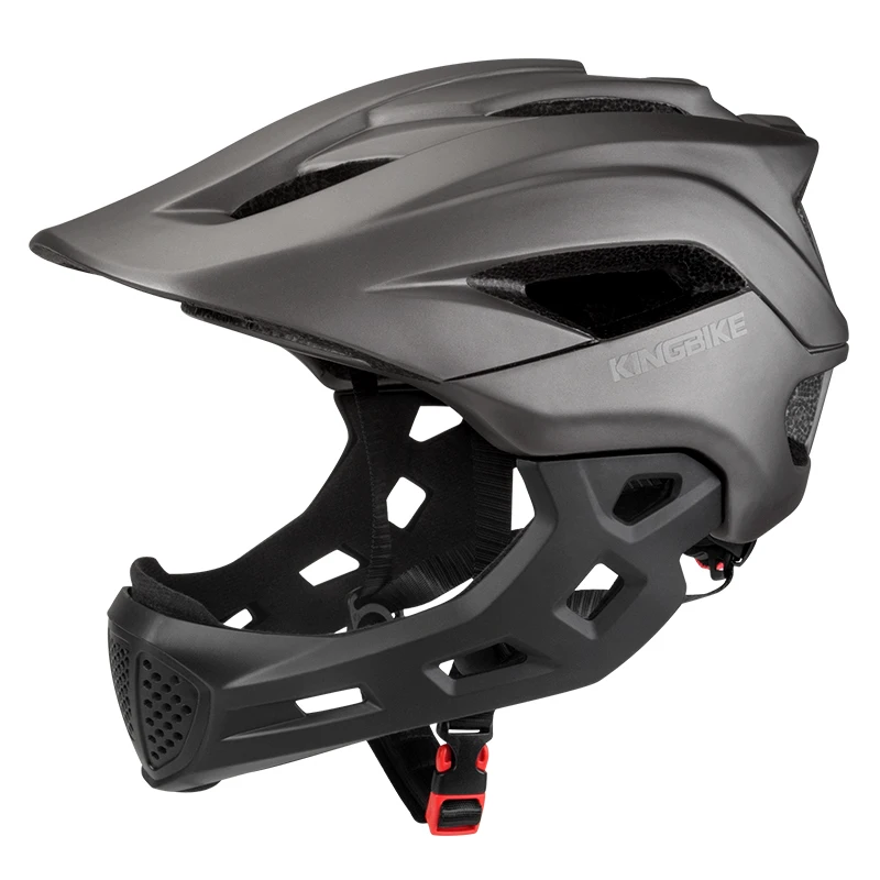 BATFOX Kinder Vollgesichts-Fahrradhelm Abnehmbarer Kinnriemen Stoßabsorbierende Schale Sicherheitszertifizierter Rad- und Rollerhelm für Kinder – Detail 24