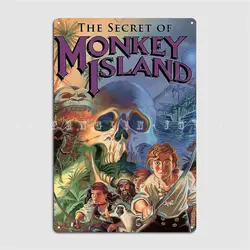 The Secret Of Monkey Island Metal Sign Wall Cave Club Bar Designing Garage Decoration Tin Sign Poster