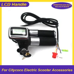 60V LCD Turn Handle Grip Throttle Accelerator  Power Display Three-Speed Control  Horn Switch for Citycoco Modified Accessories