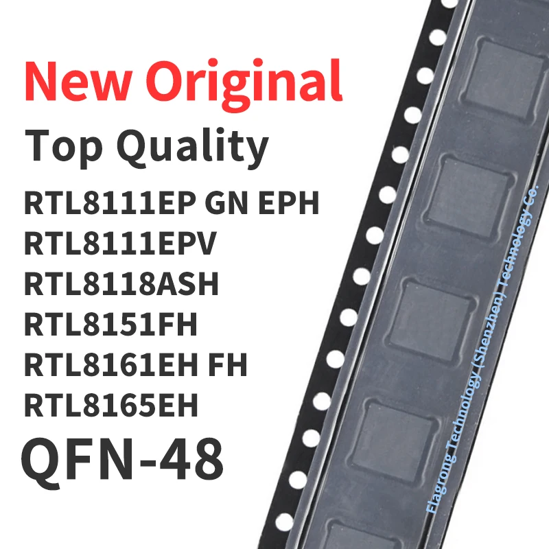 1 Piece RTL8111EP RTL8111 GN EPH RTL8111EPV RTL8118ASH RTL8151FH RTL8161EH FH RTL8165EH QFN-48 Chip IC New Original