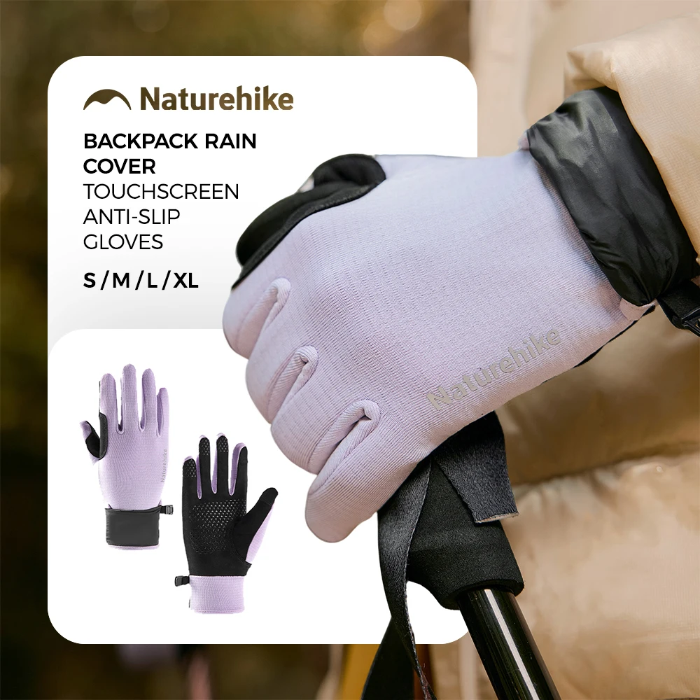 Naturehike 2026 New Rain Cover Touch-Sensitive Non-Slip Warm and breathable Gloves Outdoor Hiking&Camping Touchscreen Gloves