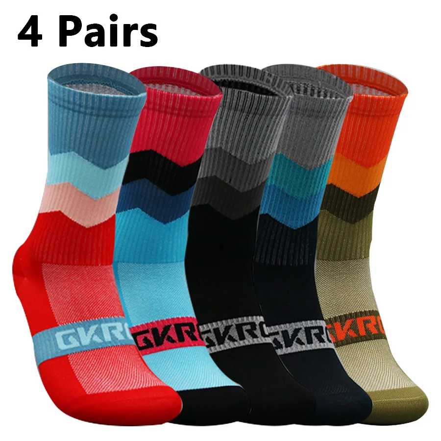 

4pairs Professional Cycling Socks Breathable Road Bicycle Socks Men Women Outdoor Sports Racing e Compression Cycling For Women